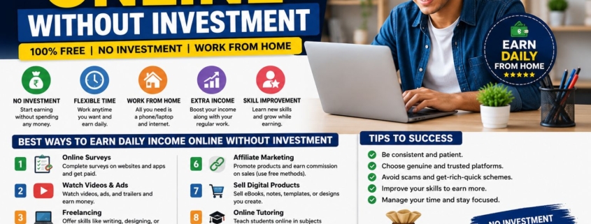 Earn Daily Income Online Without Investment